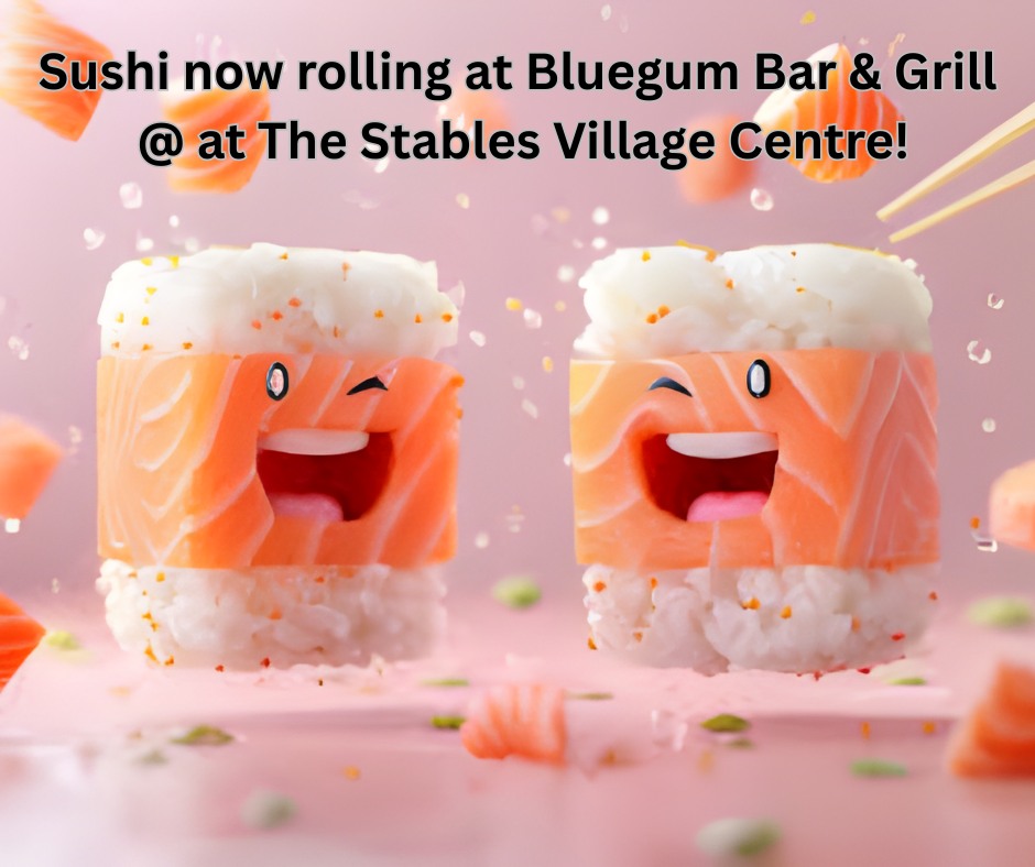 COem and enjoy the best sushi in fourways at The Stables Village centre. Great weekend spot