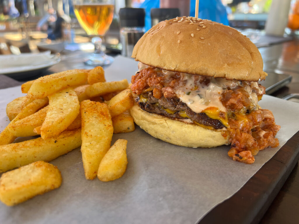 bacon and cheese burger